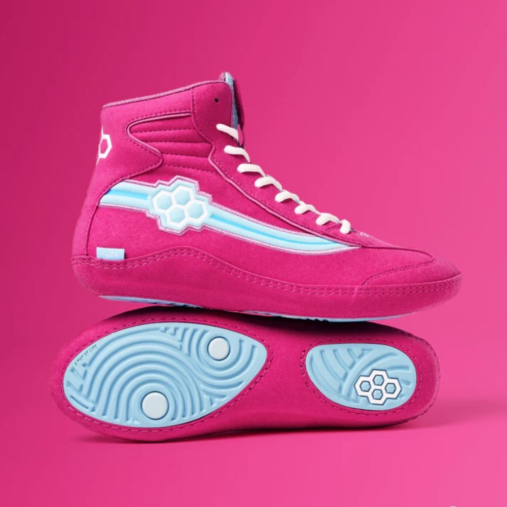 BNIB RUDIS NINETY-5 CLASSIC ADULT WRESTLING SHOE - PINK SKY (SIZE Men’s 13)